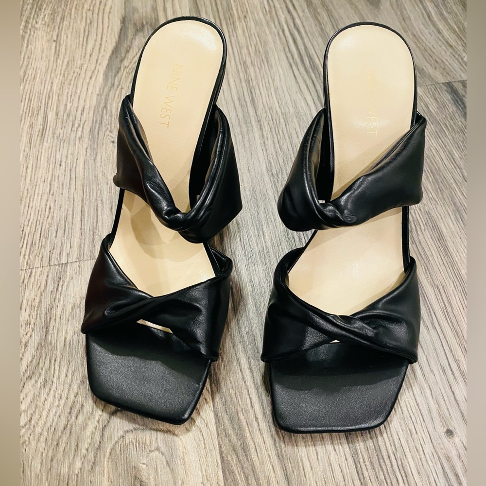 Nine West Heels. Never worn. Size 10. Black